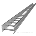 Escalera perforada de aleación de aluminio tipo bandeja para cables